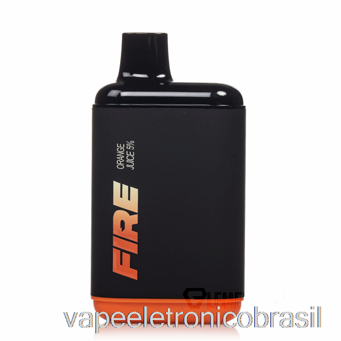 Vape Eletronico Fire Xl 6000 Suco De Laranja Descartável